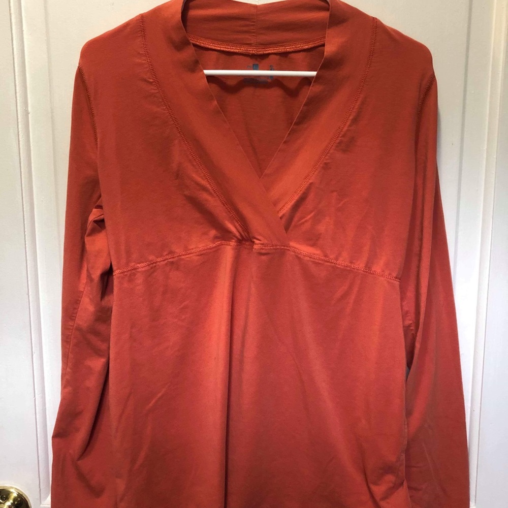 Mimi burnt orange blouse
